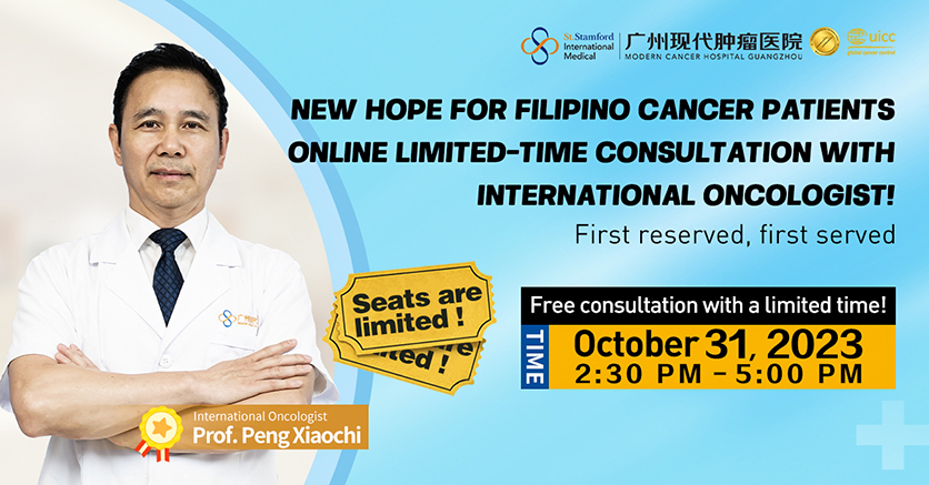 New Hope For Filipino Cancer Patients- Online limited-time consultation with international oncologist!
